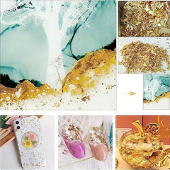100 pcs Leaf Sheets High Foil for Crafts Home Decor Painting Furniture