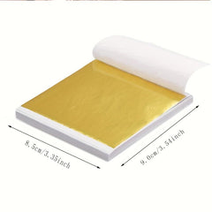 100 pcs Leaf Sheets High Foil for Crafts Home Decor Painting Furniture