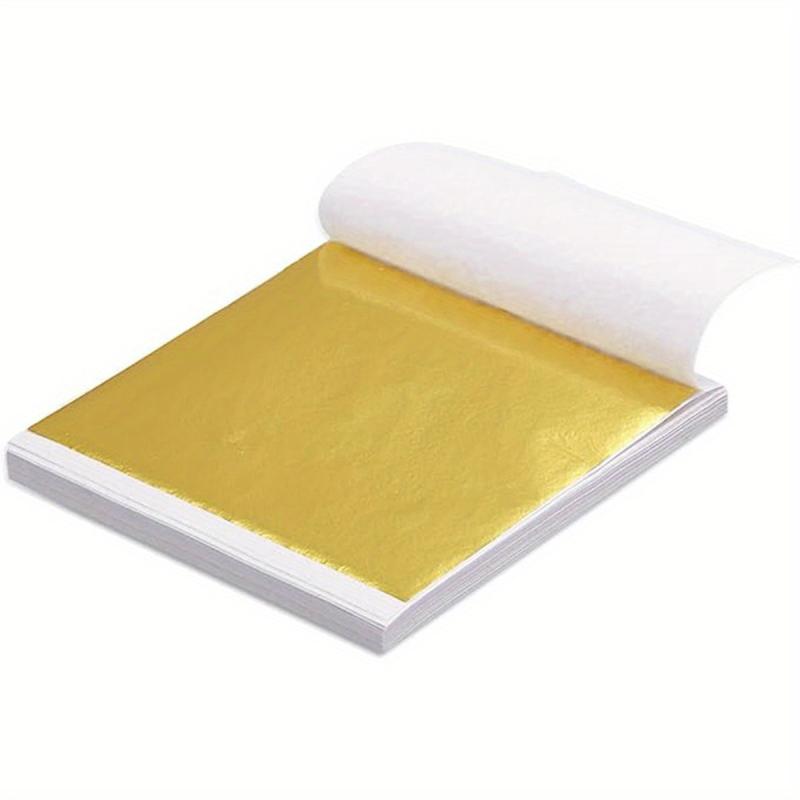 100 pcs Leaf Sheets High Foil for Crafts Home Decor Painting Furniture