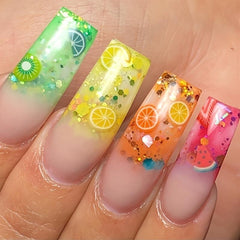 Fruit Shape Polymer Clay Slices for DIY Nail Art and Jewelry