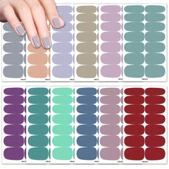 12 Sheets Self Adhesive Nail Decal Strips for DIY Nail