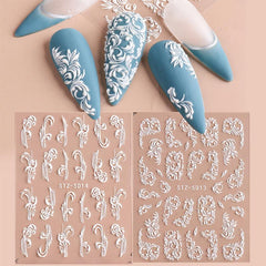 Flower Pattern Nail Art Sticker Wedding Nail Sticker