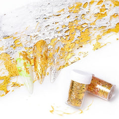 Golden Aluminum Nail Foils Stickers for Slider Manicure