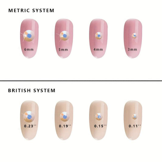 Flat Bottom Rhinestones Mixed Sizes for DIY Crafts