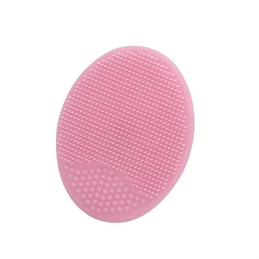 2pcs Silicone Face Cleansing Brush Handheld Scrubber For Massage Pore Cleansing