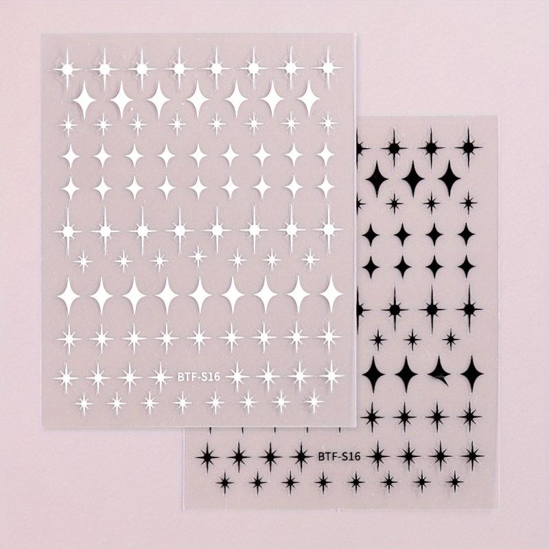Golden Star Nail Art Stickers Self Adhesive And Decals