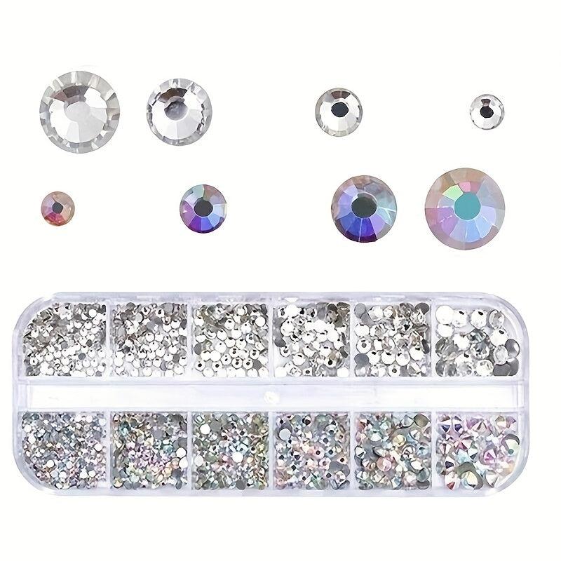 AB Crystal Rhinestone Nail Art Decoration Mixed Size Dazzling Diamonds