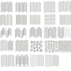 French Manicure Nail Stickers Self Adhesive Tips Guides
