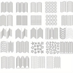 French Manicure Nail Stickers Self Adhesive Tips Guides