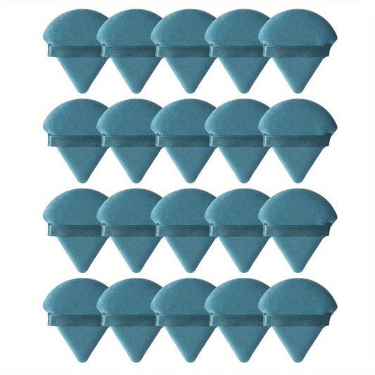 20pcs Triangle Powder Puff Loose Powder Puffs Makeup Puff For Face