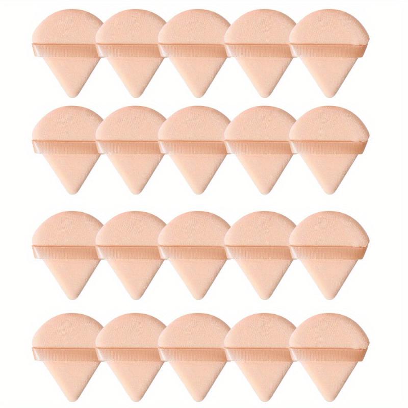 20pcs Triangle Powder Puff Loose Powder Puffs Makeup Puff For Face