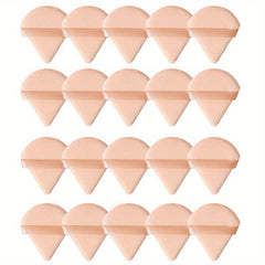 20pcs Triangle Powder Puff Loose Powder Puffs Makeup Puff For Face