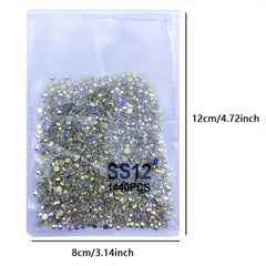 1440pcs AB Non Hotfix Rhinestones for Nail Art and Fabric Decorations