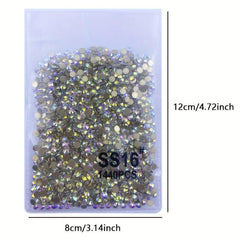1440pcs AB Non Hotfix Rhinestones for Nail Art and Fabric Decorations
