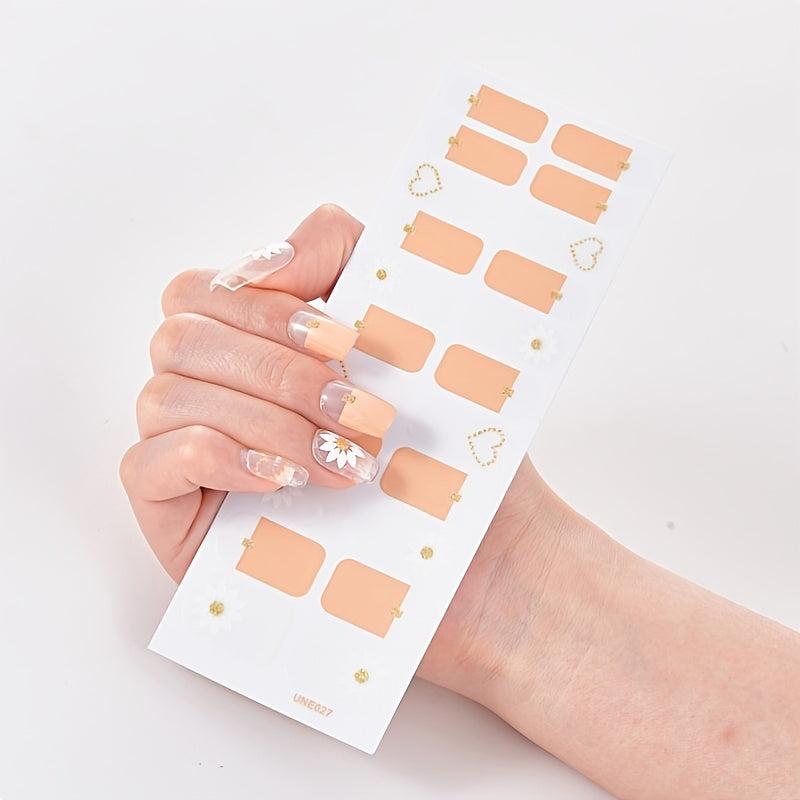 3D Self Adhesive Nail Polish Stickers Full Cover Manicure Stickers