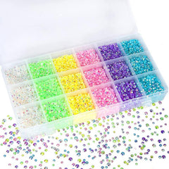 Mixed Flat Back Rhinestones Kit 3mm 4mm 5mm