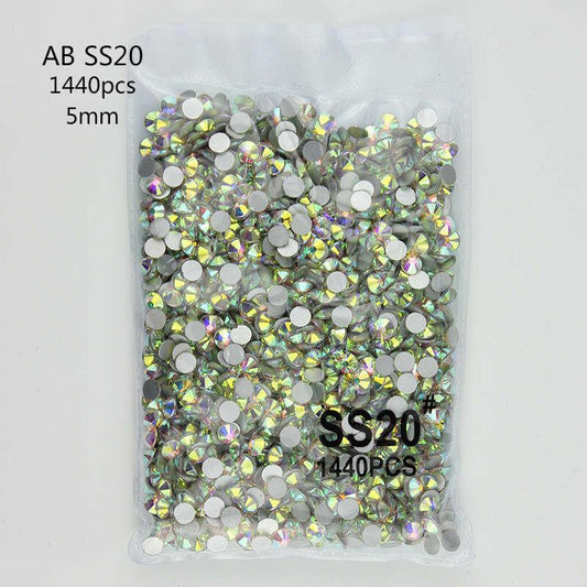 Mixed Sizes Crystal Flat Back Nail Diamonds Rhinestones