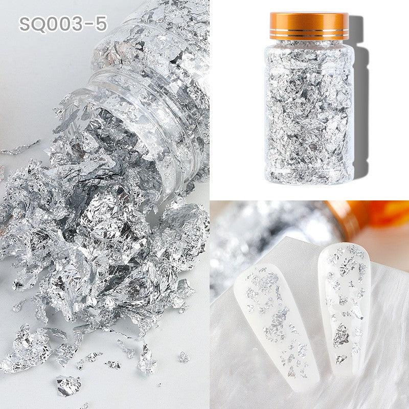 Irregular Flakes Nail Art Foil Paper DIY Stickers for Manicure Decorations