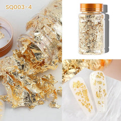 Irregular Flakes Nail Art Foil Paper DIY Stickers for Manicure Decorations