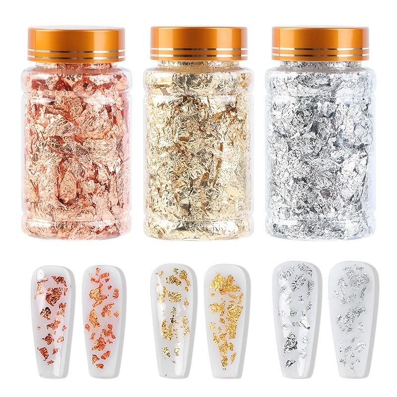 Irregular Flakes Nail Art Foil Paper DIY Stickers for Manicure Decorations