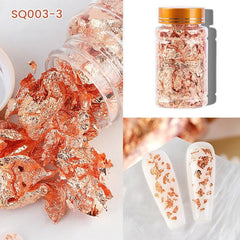 Irregular Flakes Nail Art Foil Paper DIY Stickers for Manicure Decorations