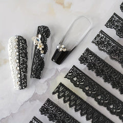 1 pc 5D Dream Lace Nail Art Stickers Embossed Relief Stick Tips DIY Nail
