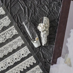 1 pc 5D Dream Lace Nail Art Stickers Embossed Relief Stick Tips DIY Nail