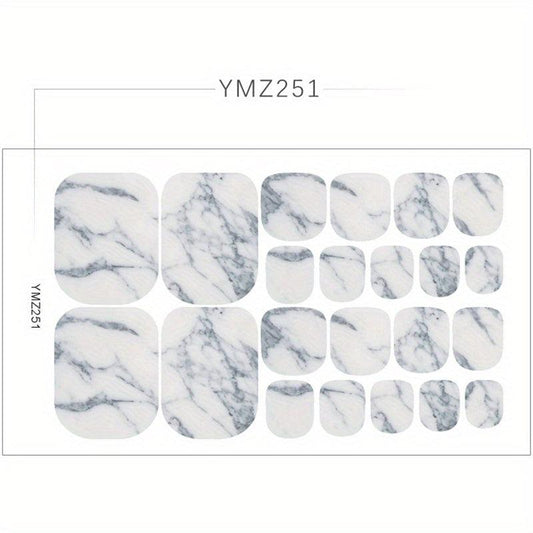 Toe Nail Wraps Art Stickers Pattern Toe Nail Art Decals Supplies