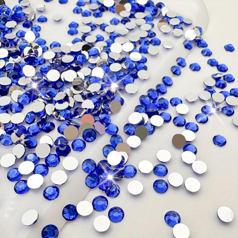 500pcs Resin Nail Art Rhinestones Round Gemstones for DIY