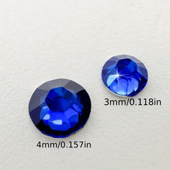 500pcs Resin Nail Art Rhinestones Round Gemstones for DIY