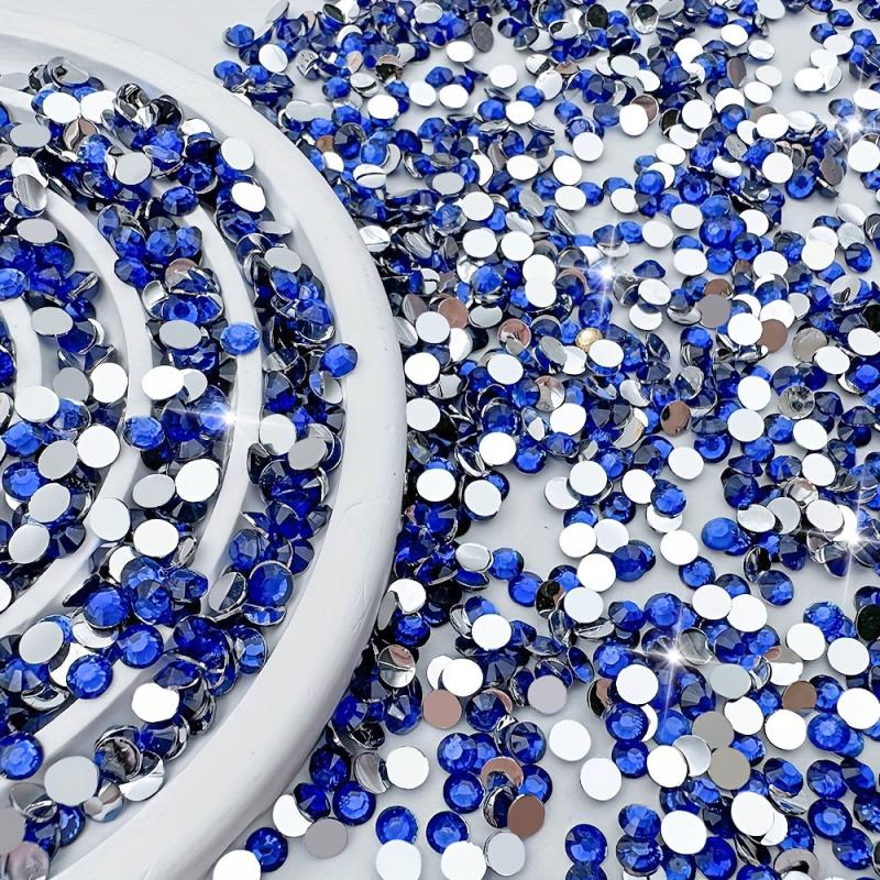 500pcs Resin Nail Art Rhinestones Round Gemstones for DIY