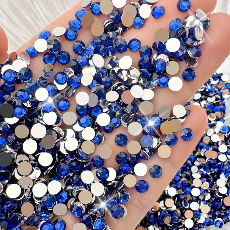 500pcs Resin Nail Art Rhinestones Round Gemstones for DIY