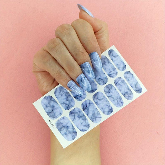 Full Cover Nail Stickers for Daily Wear & Manicure, Plain Nail Art Decorations