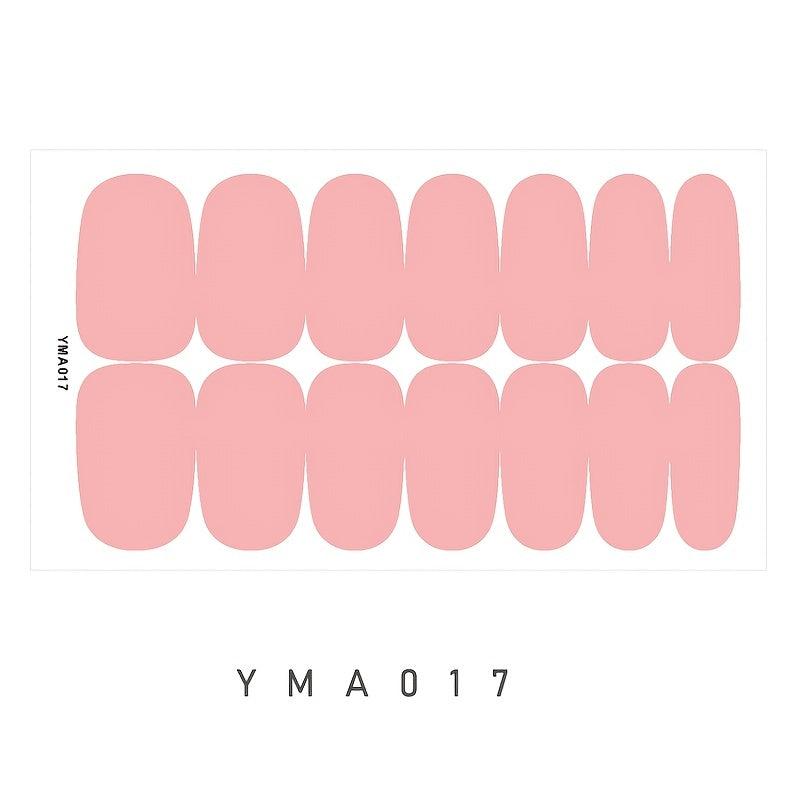 Solid Nail Stickers Full Wraps Nail Polish Stickers Self Ashesive Nail Stickers