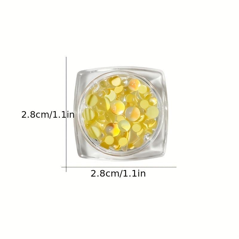 Iridescent Mermaid Resin Crystal Beads Nail Art Rhinestones