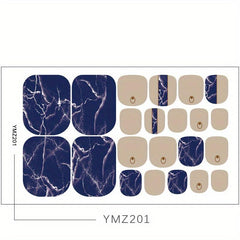 Summer Sandals Toe Nail Stickers Art Decals