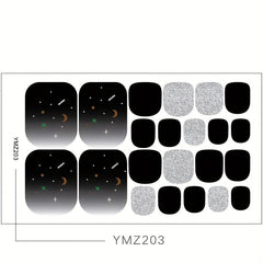 Summer Sandals Toe Nail Stickers Art Decals