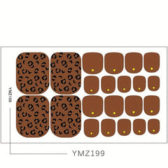Summer Sandals Toe Nail Stickers Art Decals