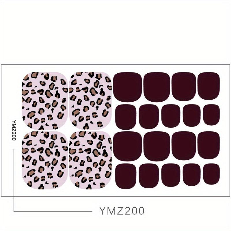 Summer Sandals Toe Nail Stickers Art Decals