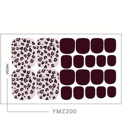 Summer Sandals Toe Nail Stickers Art Decals