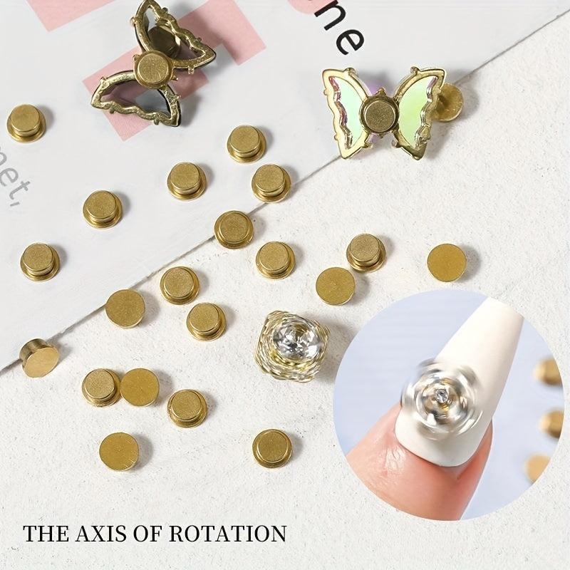 10PCS Spinning Charms For Nails Jewelry DIY Manicure