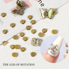 10PCS Spinning Charms For Nails Jewelry DIY Manicure