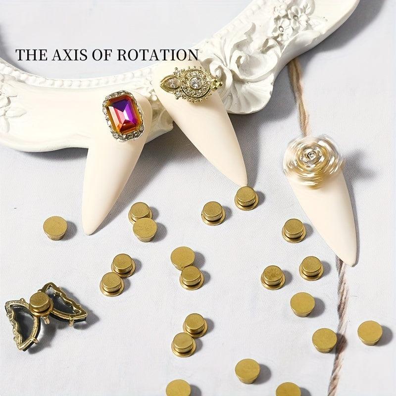 10PCS Spinning Charms For Nails Jewelry DIY Manicure