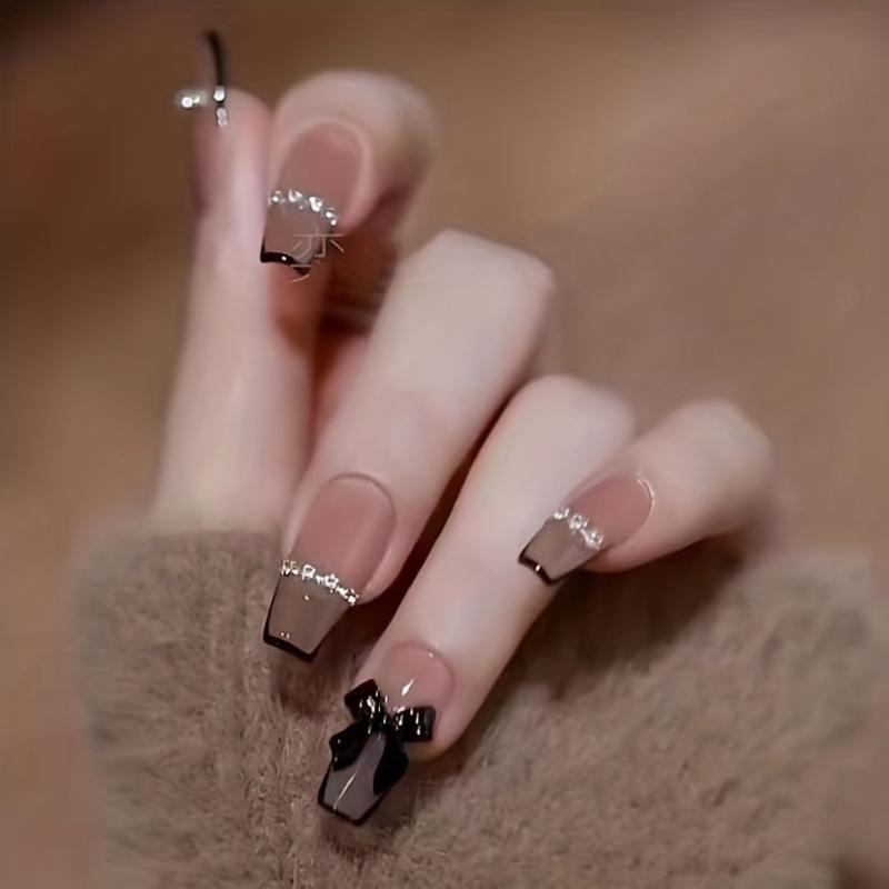 Bow Tie Nail Charms for Women DIY Nail Art Decals