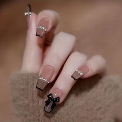 Bow Tie Nail Charms for Women DIY Nail Art Decals