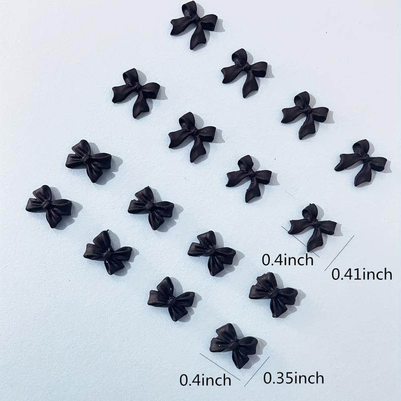 Bow Tie Nail Charms for Women DIY Nail Art Decals