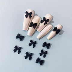 Bow Tie Nail Charms for Women DIY Nail Art Decals