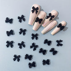 Bow Tie Nail Charms for Women DIY Nail Art Decals
