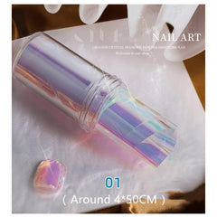 Aurora Glass Paper Foil Nail Art Sticker Kit