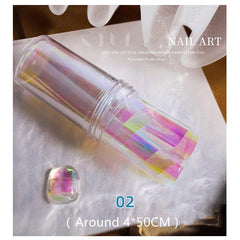 Aurora Glass Paper Foil Nail Art Sticker Kit